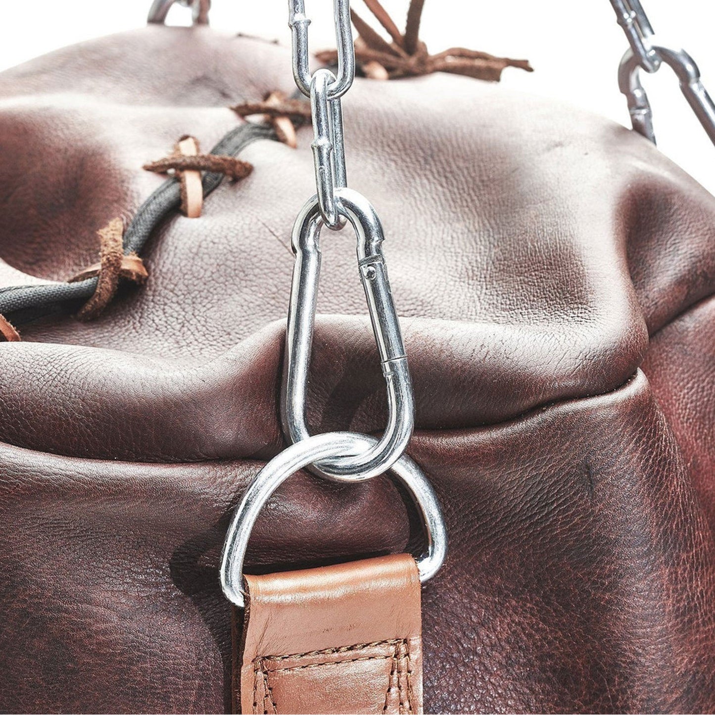 Legacy Fighter Brown Leather Heavy Bag – Vintage Tan Trim (Unfilled)