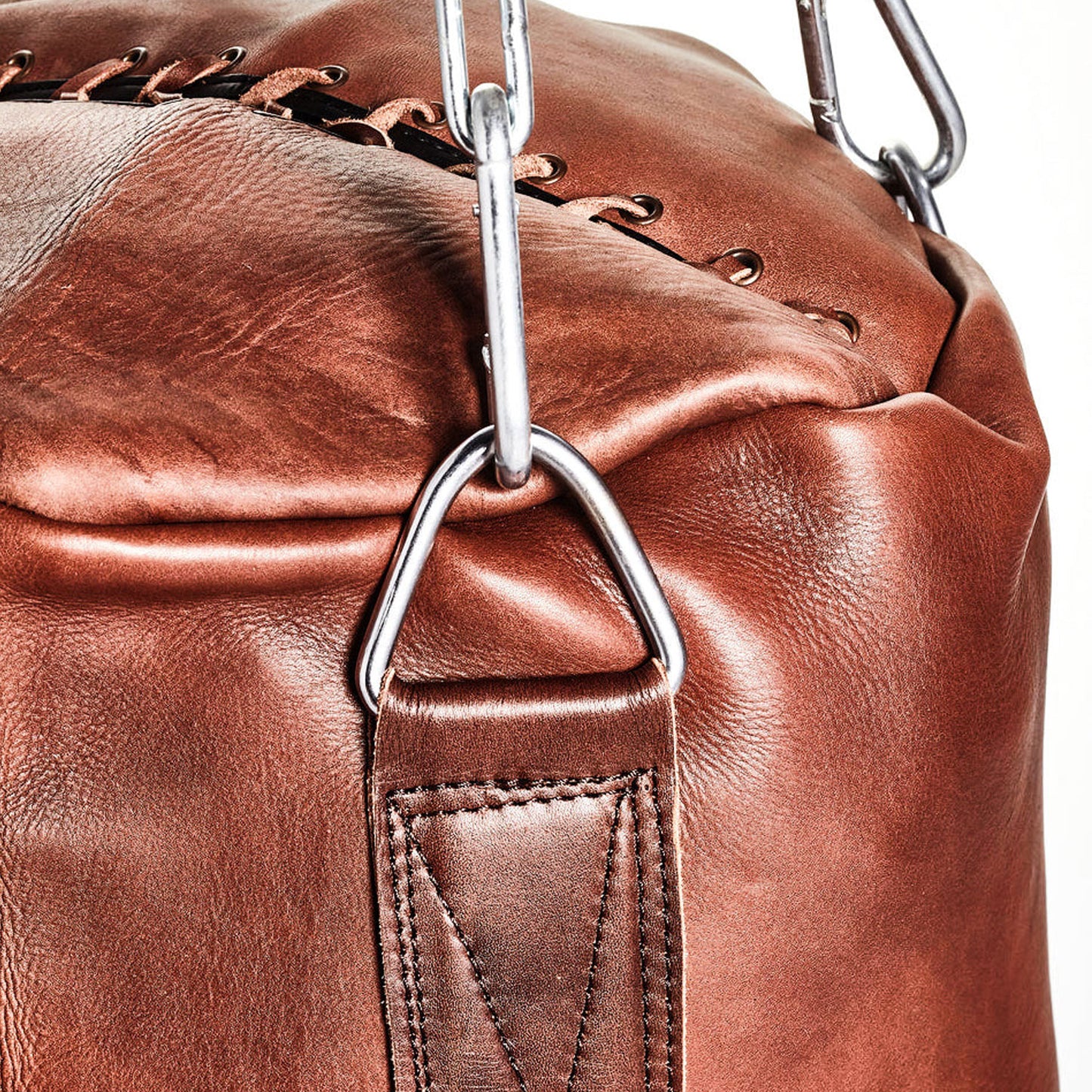 Heritage Retro Brown Leather Heavy Punching Bag (Unfilled)