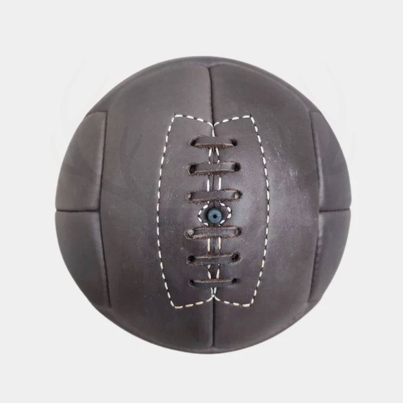 Own a piece of football history with this 1930 World Cup vintage soccer ball, a handcrafted T-panel leather football inspired by the legendary final between Uruguay and Argentina. Made from 100% genuine leather, this retro soccer ball is a must-have for collectors, football enthusiasts, and vintage sports memorabilia lovers. Featuring classic craftsmanship, antique aesthetics, and a high-quality latex bladder, this historical soccer ball is perfect for display or as a unique gift for him.