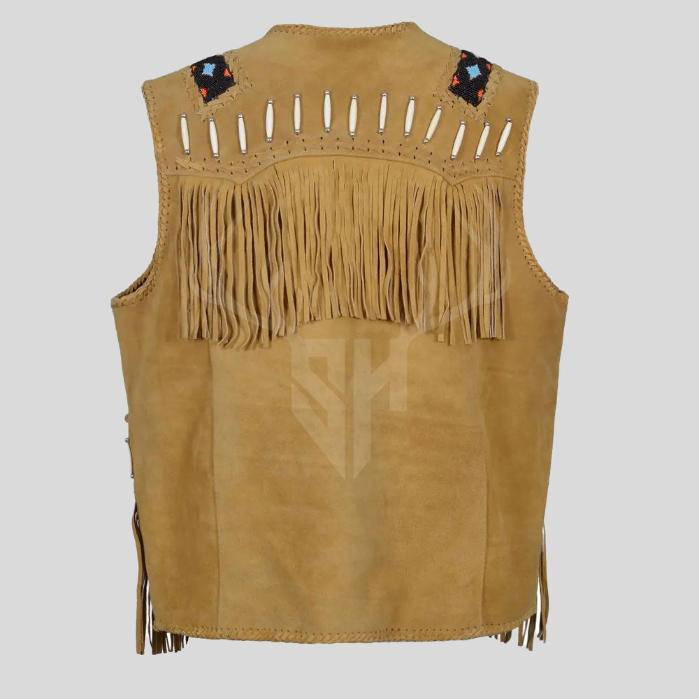 Rustic cowboy vest for rodeos, country events, and outdoor styling