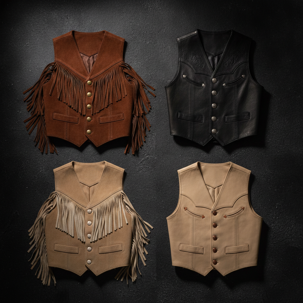 Best Men's Western Leather Vests for Riders & Cowboys