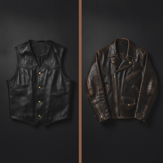 Men's Leather Vest vs Jacket: Which Do You Actually Need