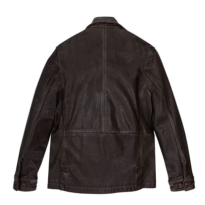 TrailGuard Vintage Brown Dispatch Motorcycle Jacket – Heritage Edition