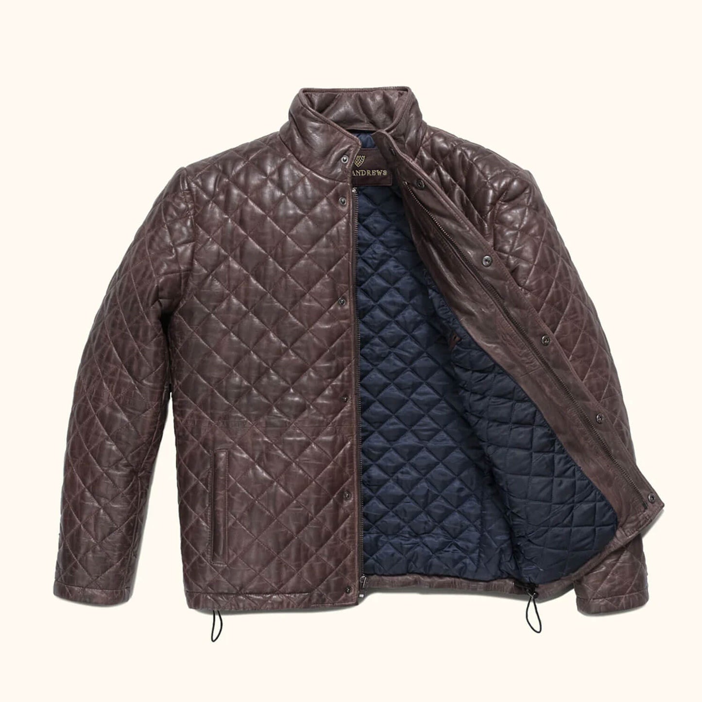 HighlandRidge Quilted Leather Jacket – Heritage Edition