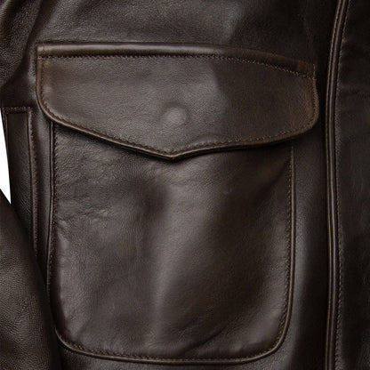 AeroCommand A-2 Pilot Jacket – Antique Brown Leather