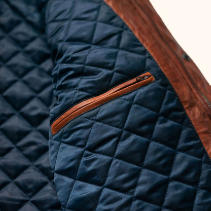 Oakridge Quilted Brown Leather Jacket – Heritage Edition
