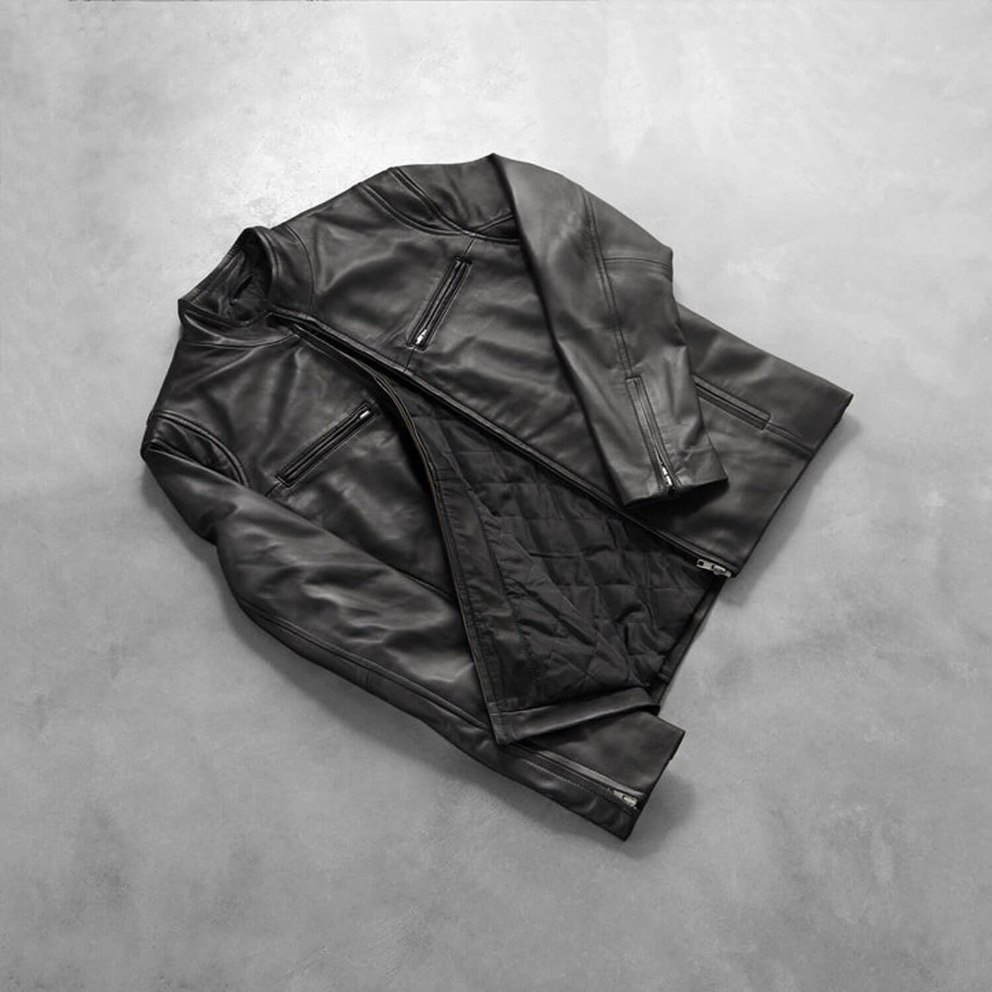 VoltRider Leather Jacket – Phantom Black Edition