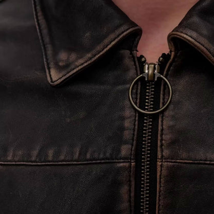 FusionRider Two-Tone Leather Zip Jacket – Signature Edition