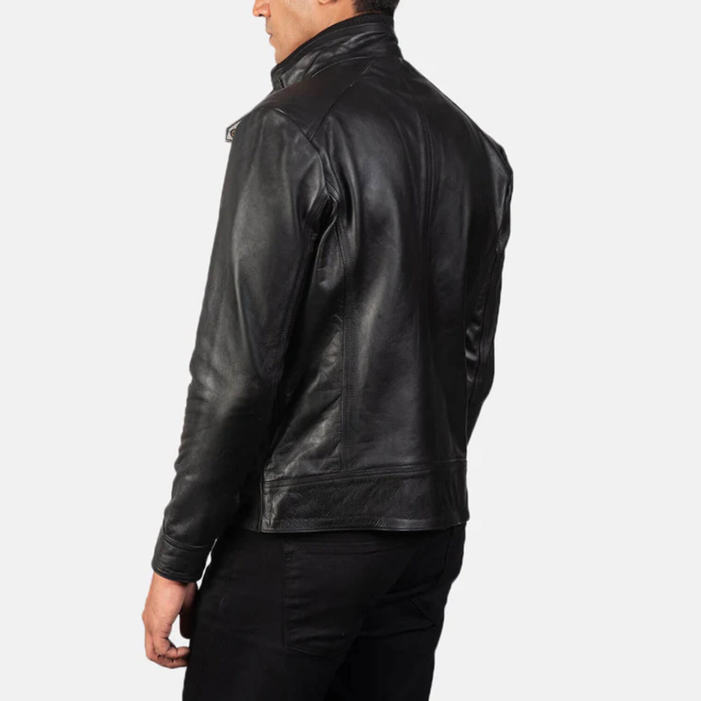 SteelVanguard Leather Biker Jacket – Midnight Rider Edition
