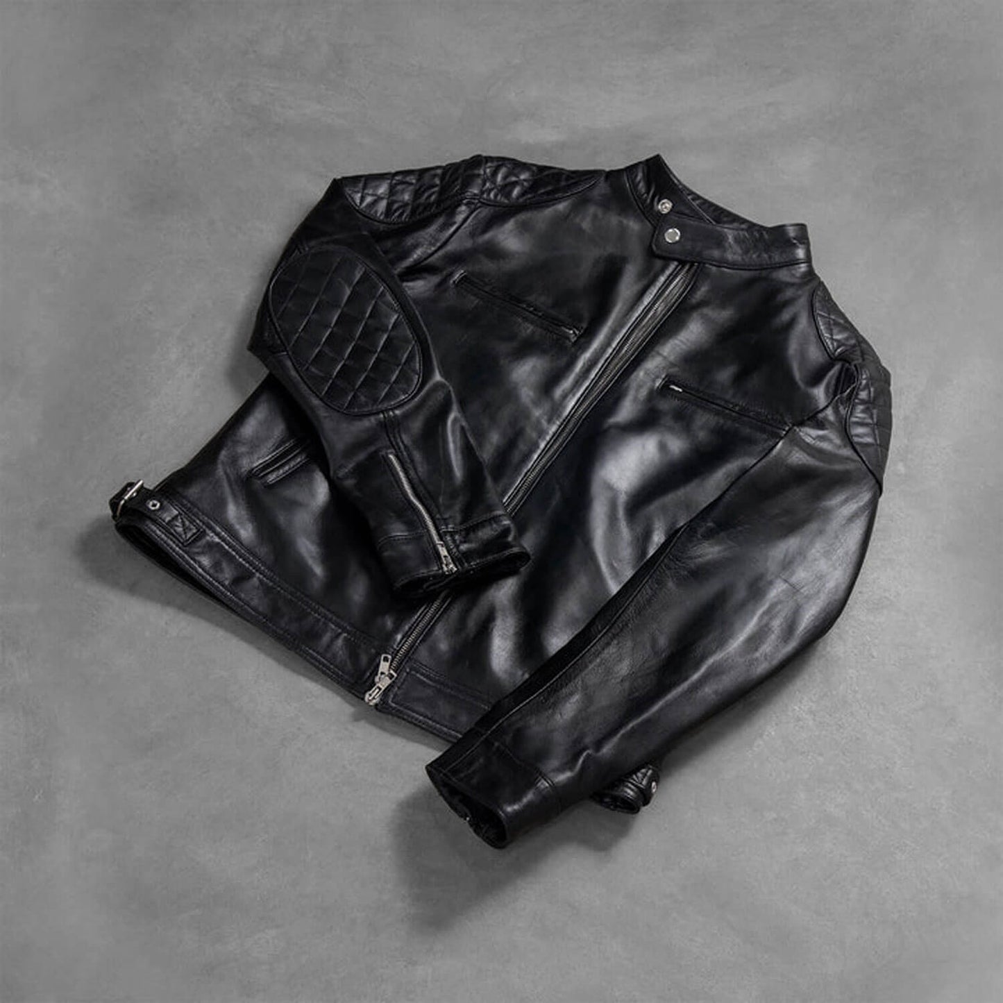 ShadowCruise Leather Biker Jacket – Classic Black Edition