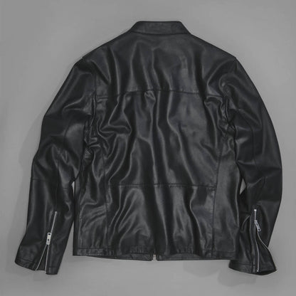 VelocityX Lightweight Leather Racer Jacket – Performance Edition