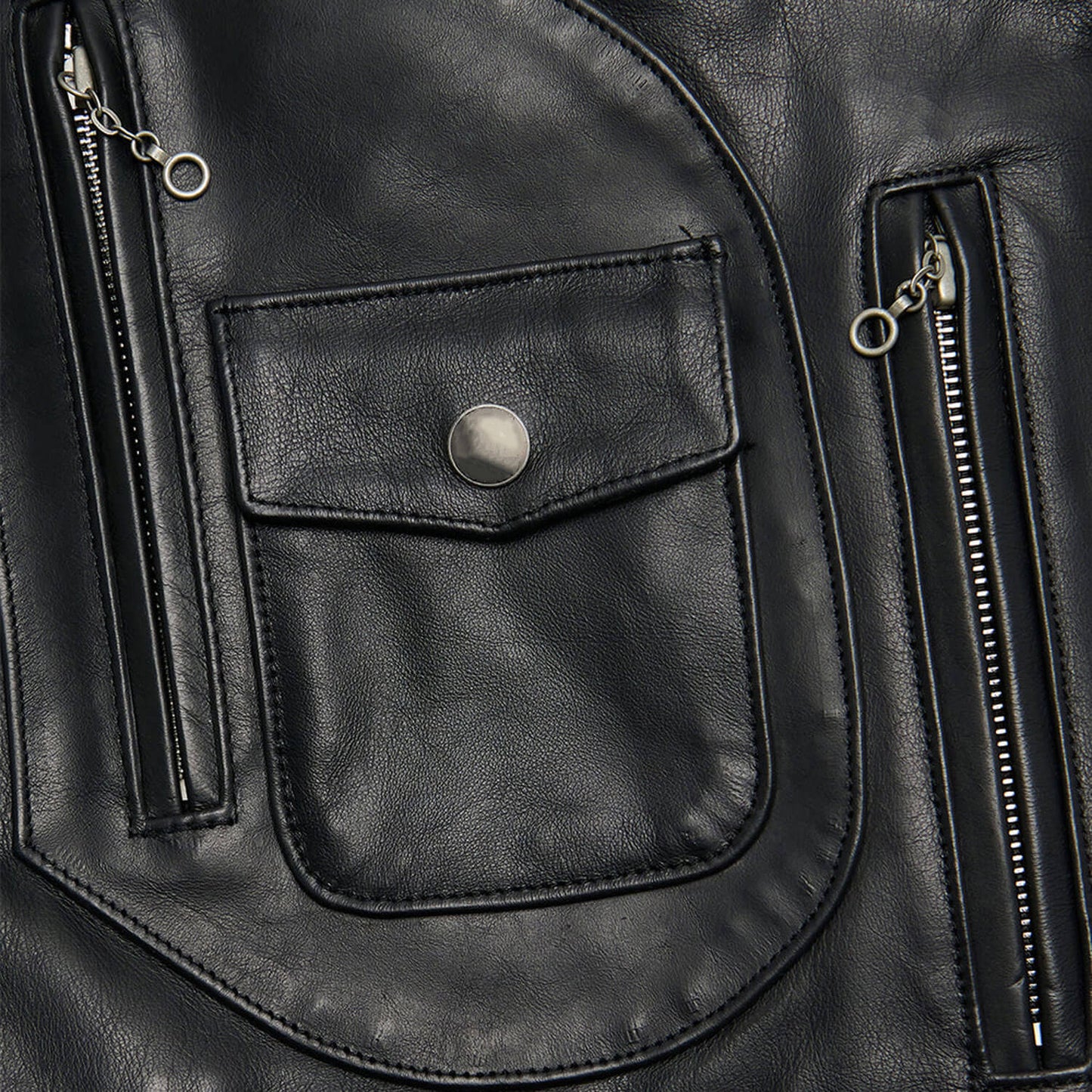 IronRoad Black Leather Biker Jacket – Road Warrior Edition