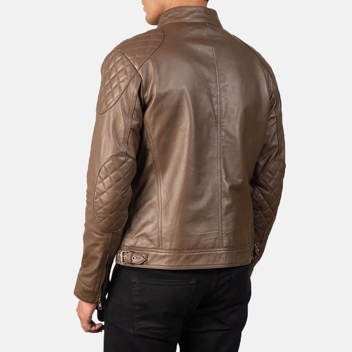 MochaRider Leather Biker Jacket – Heritage Brown Edition