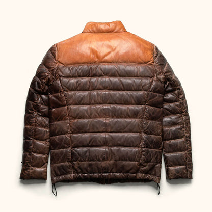 FrostForge Leather Down Jacket – Expedition Edition