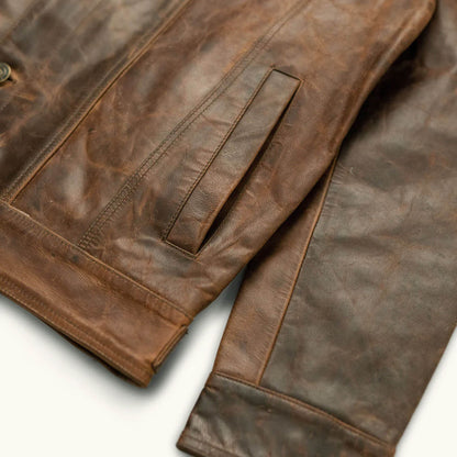 RustRidge Vintage Brown Leather Jacket – Heritage Edition