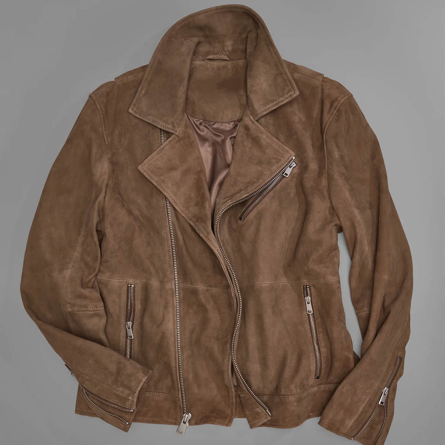 CanyonRider Brown Suede Moto Jacket – Heritage Edition