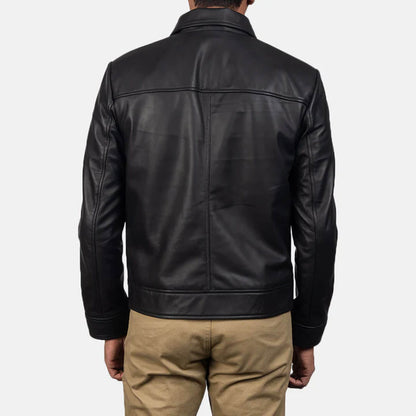 BlazeRider Leather Jacket – Inferno Black Edition