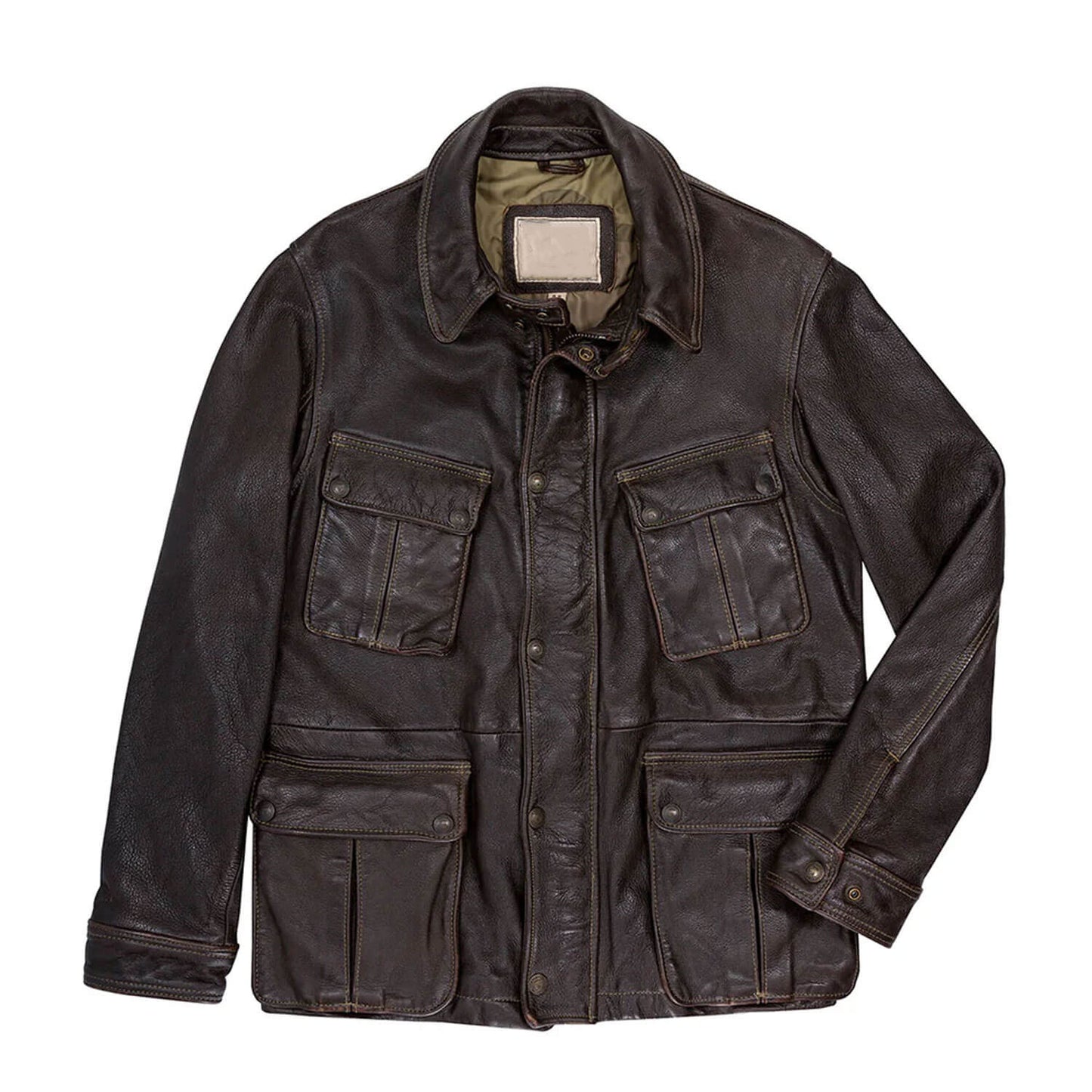 TrailGuard Vintage Brown Dispatch Motorcycle Jacket – Heritage Edition
