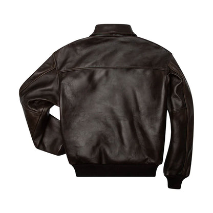 AeroCommand A-2 Pilot Jacket – Antique Brown Leather