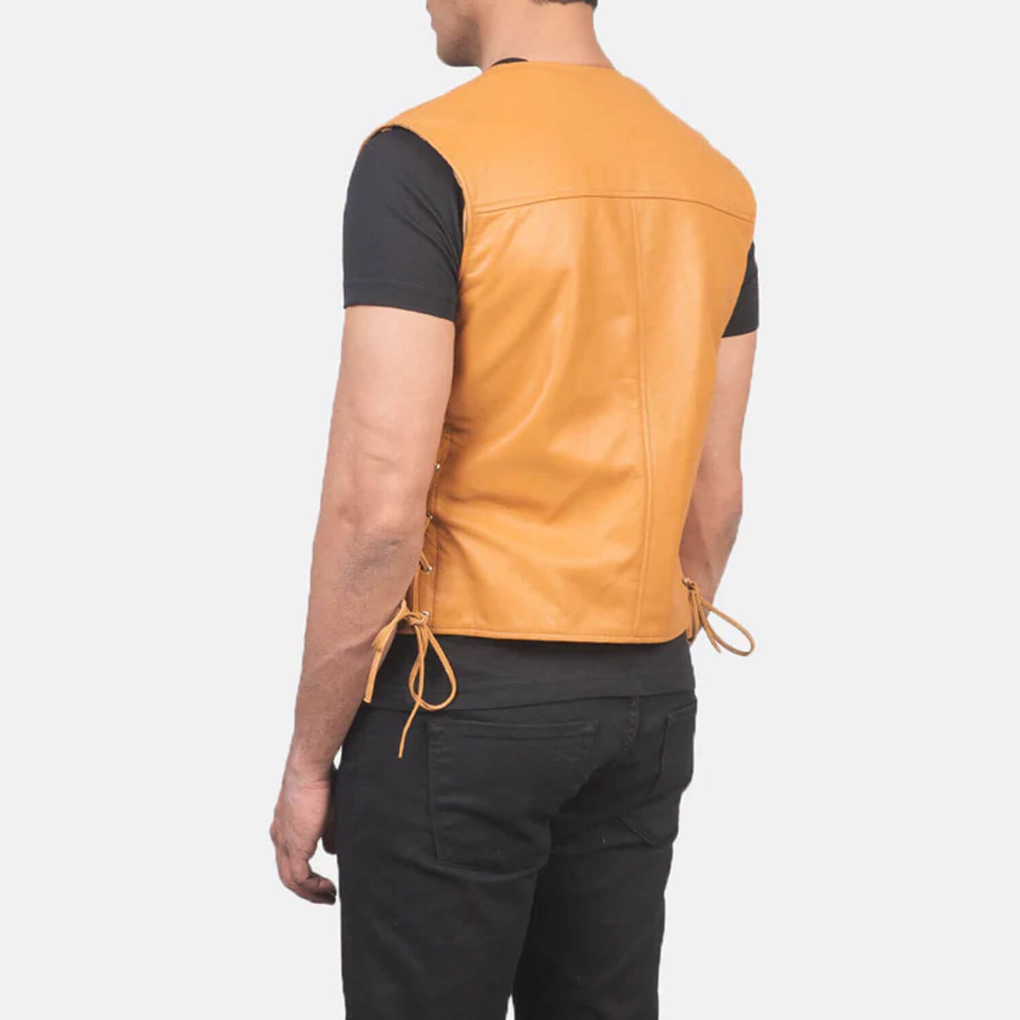 DesertForge Leather Vest – Tan Heritage Edition
