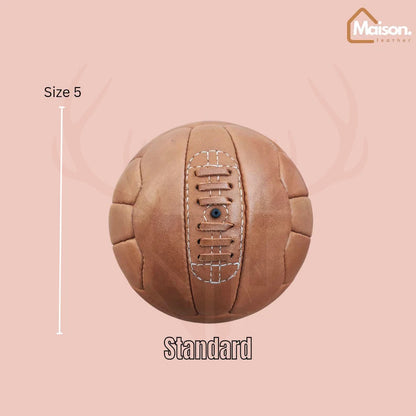  1934 World Cup ball, vintage leather soccer ball, handcrafted football, antique football, FIFA World Cup memorabilia, soccer gift, gift for football lover, historic soccer ball, Federale 102, old-school football, collectible leather football, soccer decor, classic sports gift, sports memorabilia.
