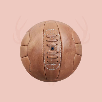 1934 World Cup ball, vintage leather soccer ball, handcrafted football, antique football, FIFA World Cup memorabilia, soccer gift, gift for football lover, historic soccer ball, Federale 102, old-school football, collectible leather football, soccer decor, classic sports gift, sports memorabilia.