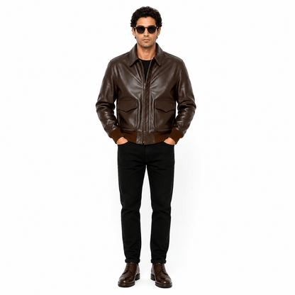 Heritage Pilot A-2 Bomber Jacket – Antique Brown