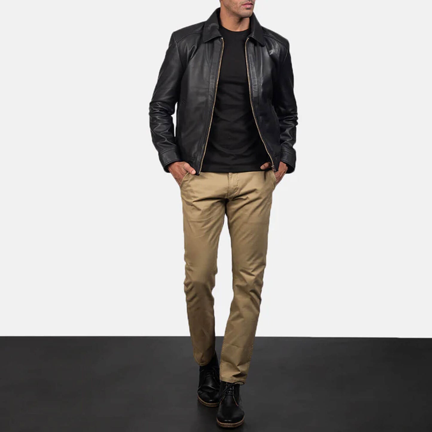 BlazeRider Leather Jacket – Inferno Black Edition
