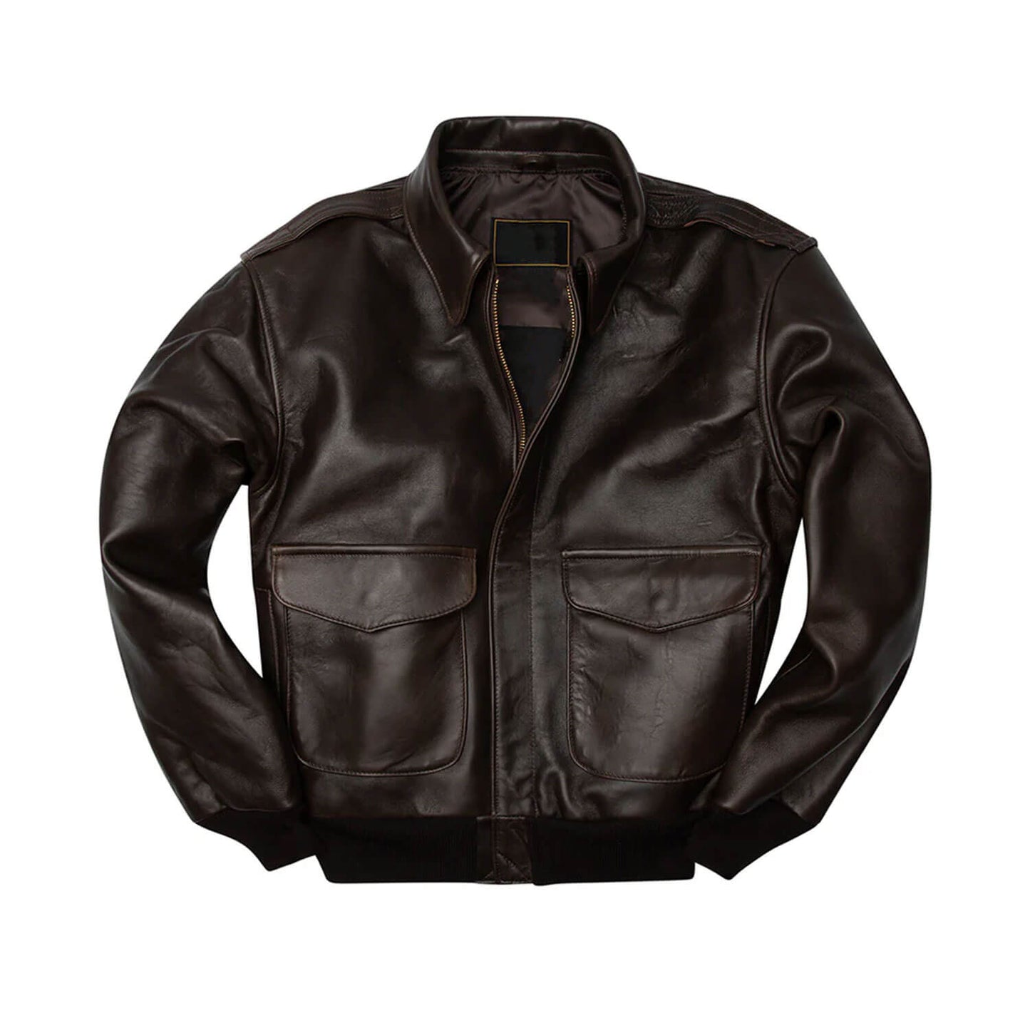 AeroCommand A-2 Pilot Jacket – Antique Brown Leather