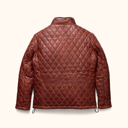Oakridge Quilted Brown Leather Jacket – Heritage Edition