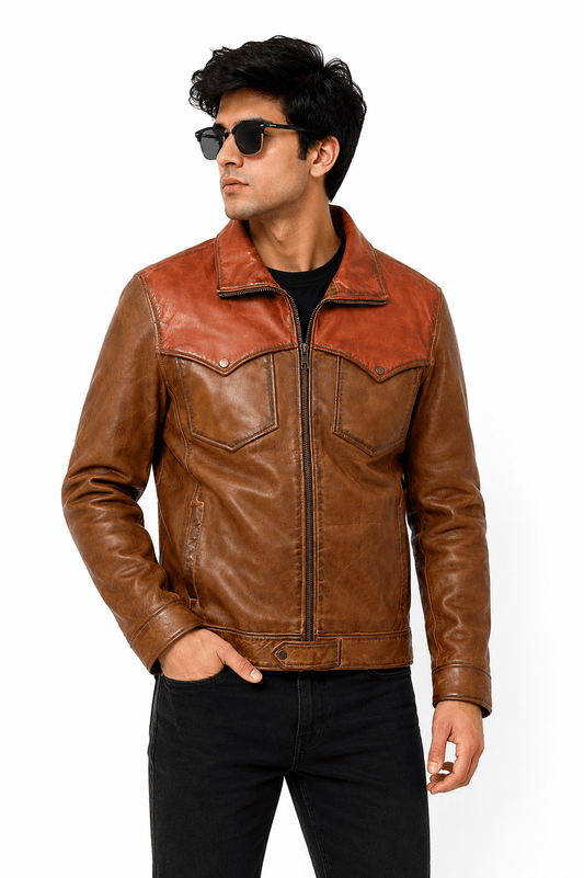 FrontierBuck Leather Jacket – Western Heritage Edition
