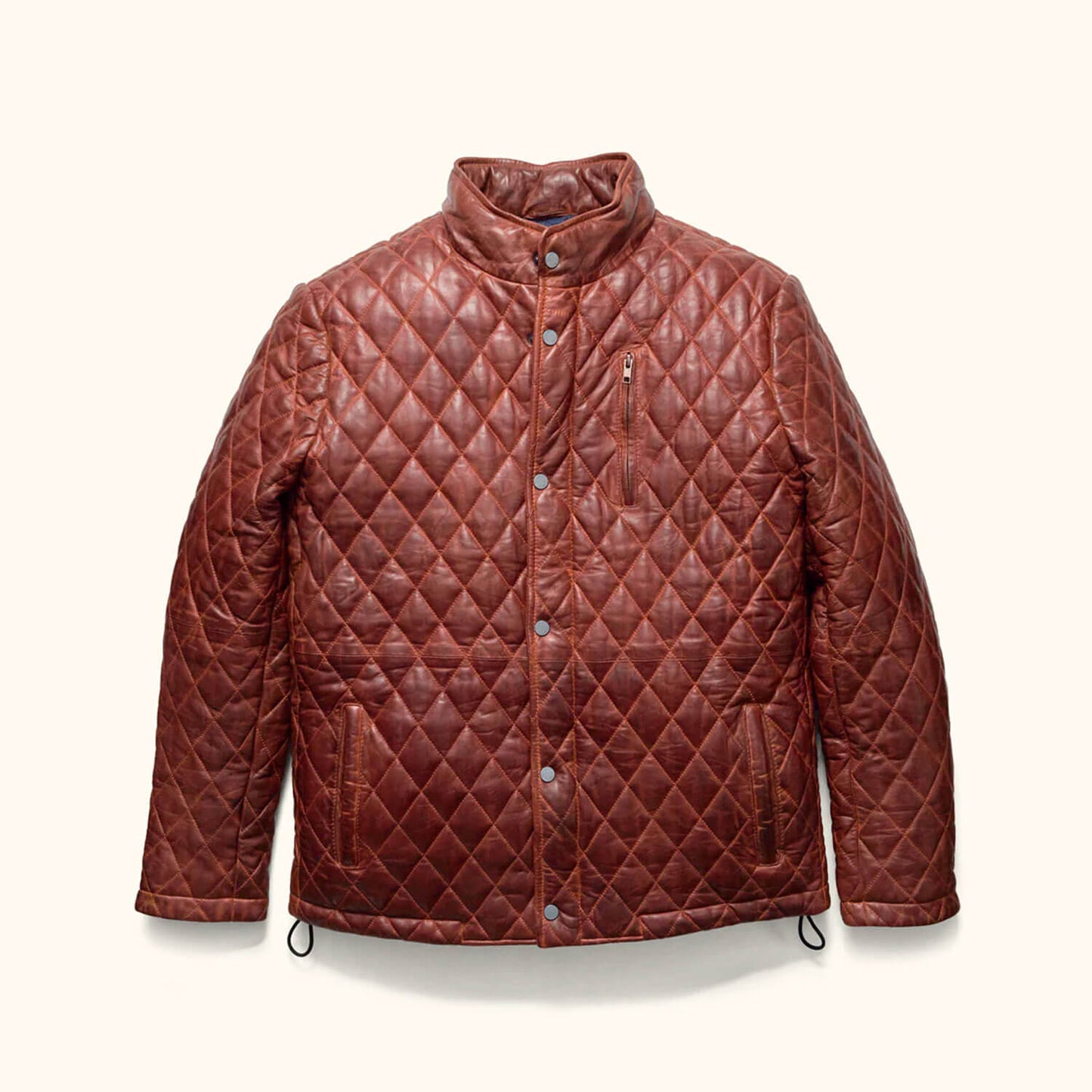 Oakridge Quilted Brown Leather Jacket – Heritage Edition