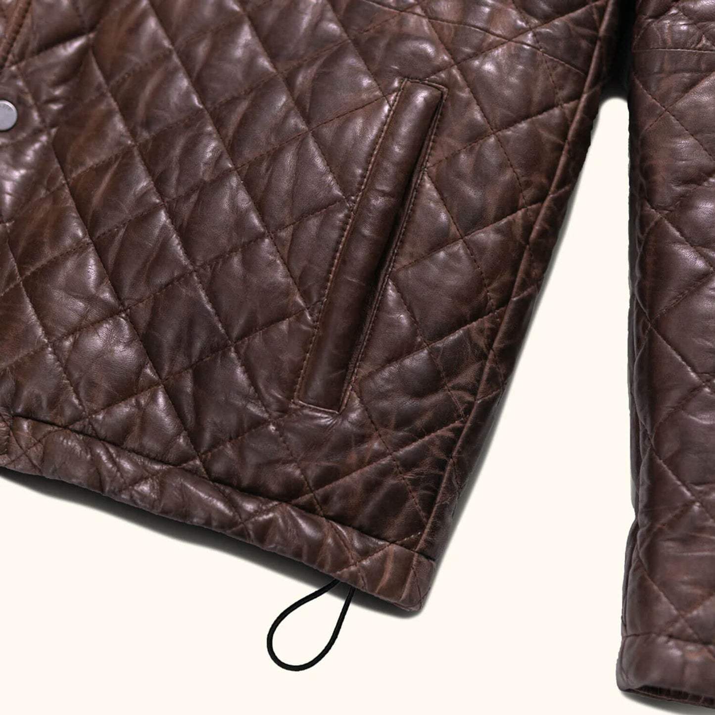 HighlandRidge Quilted Leather Jacket – Heritage Edition