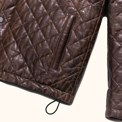 HighlandRidge Quilted Leather Jacket – Heritage Edition