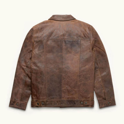 RustRidge Vintage Brown Leather Jacket – Heritage Edition