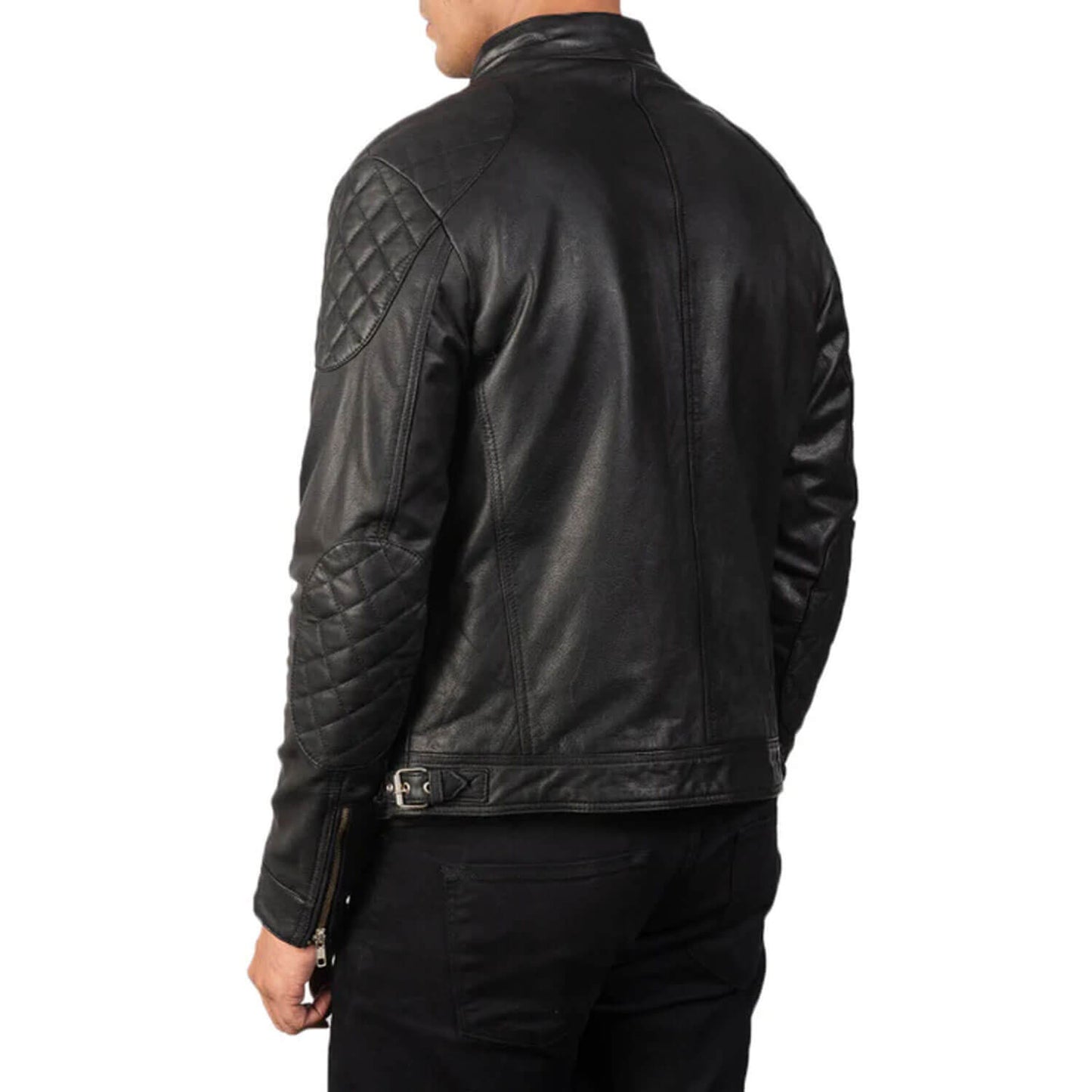ShadowCruise Leather Biker Jacket – Classic Black Edition