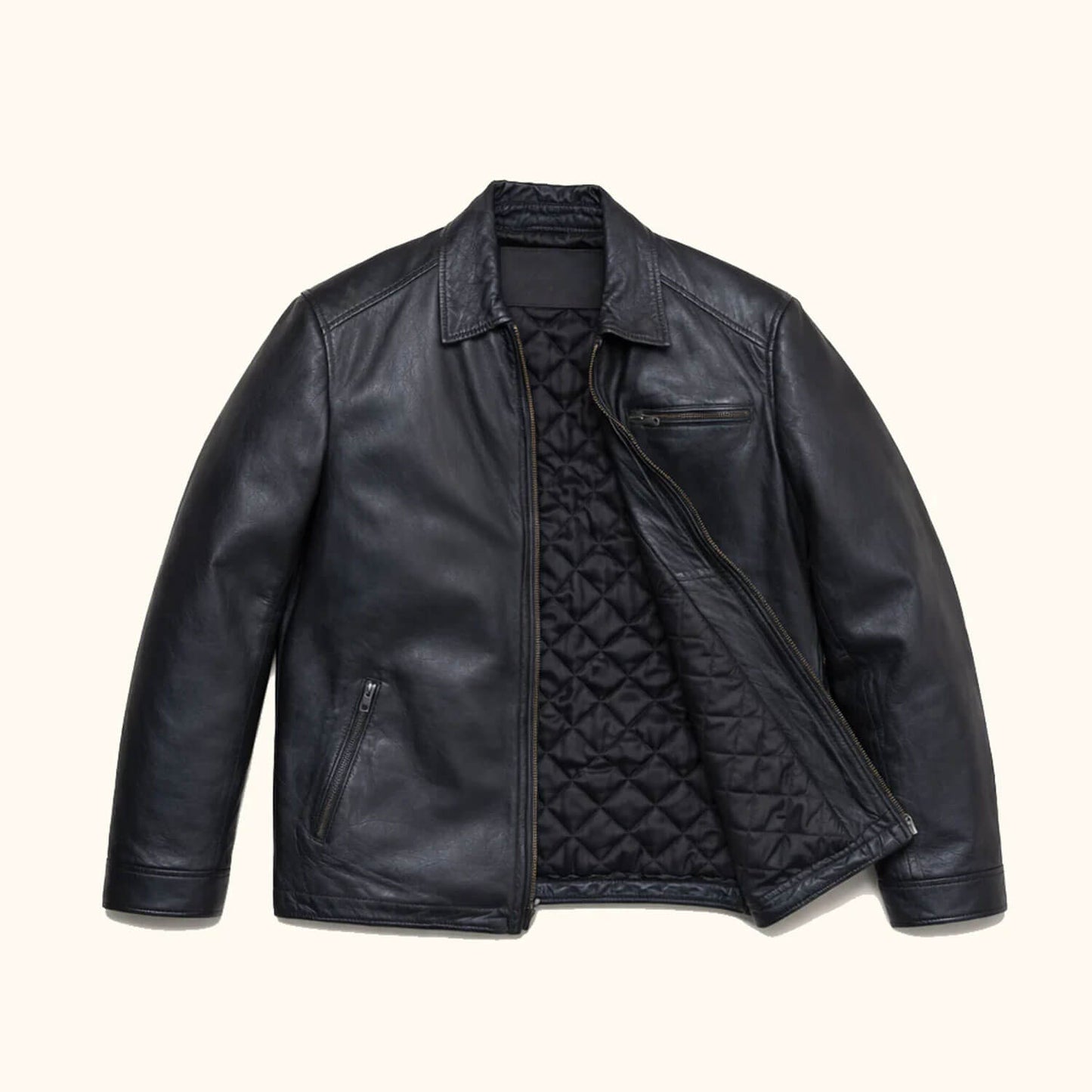 NightCruiser Black Leather Driving Jacket – Heritage Touring Edition