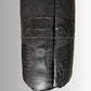 Crocodile Embossed Leather Punching Bag - Black