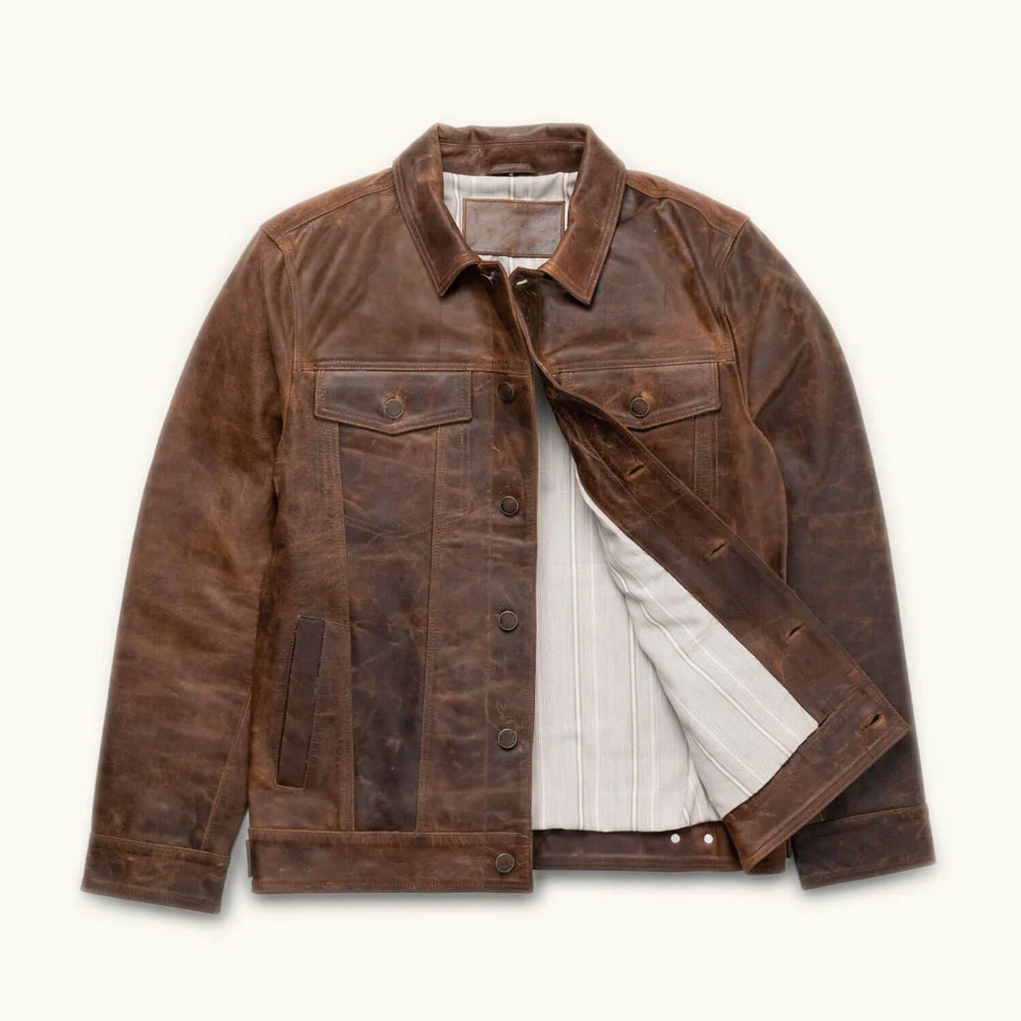 RustRidge Vintage Brown Leather Jacket – Heritage Edition