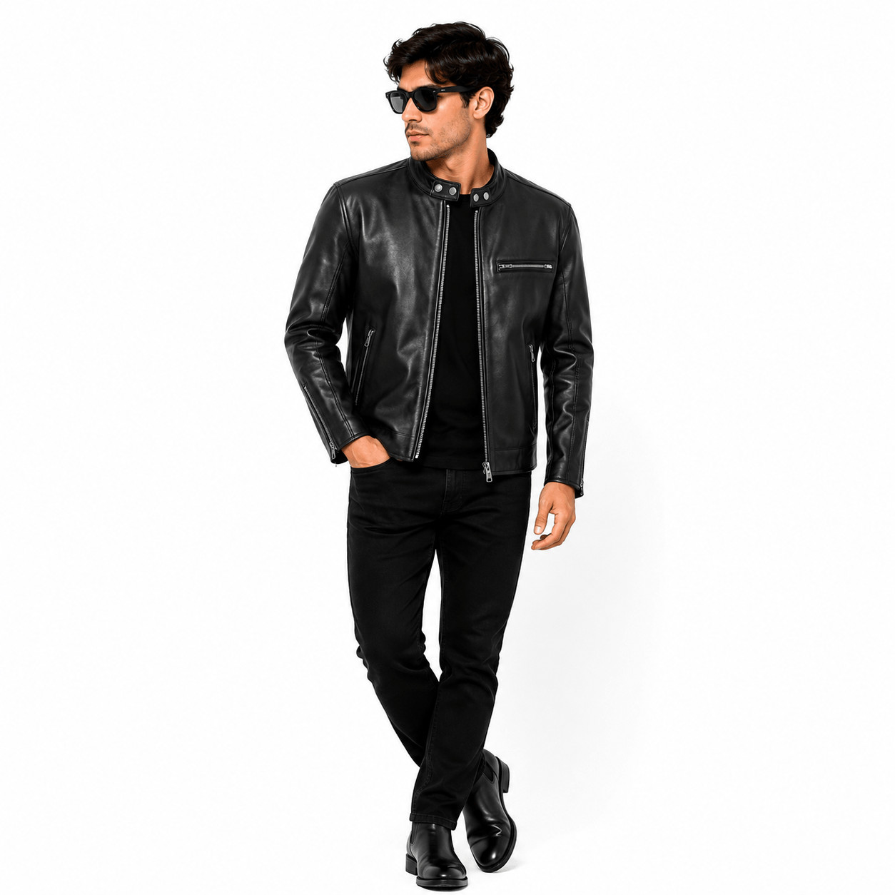 Phantom CP Black Horsehide Racer Jacket – Elite Edition