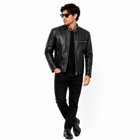 Phantom CP Black Horsehide Racer Jacket – Elite Edition