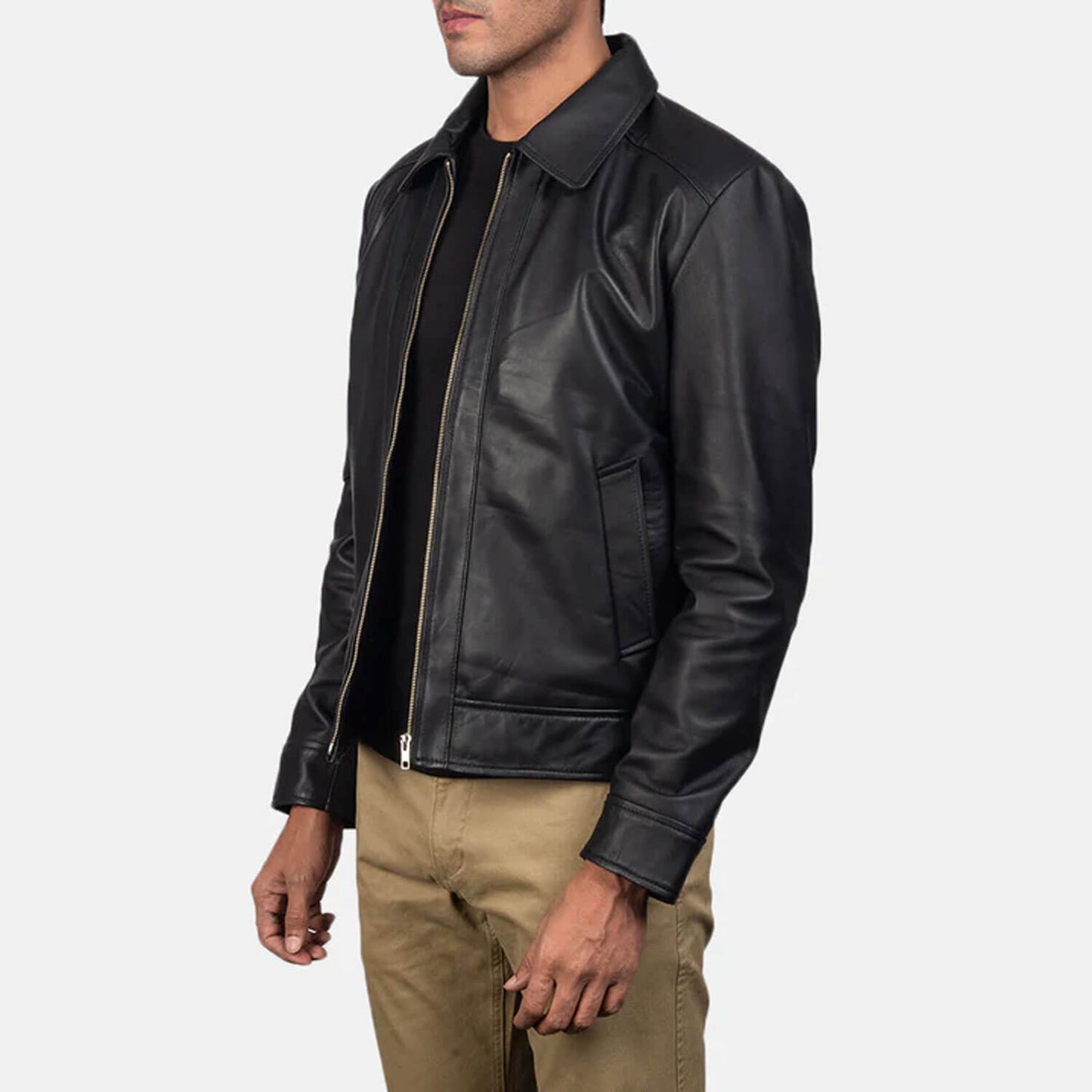 BlazeRider Leather Jacket – Inferno Black Edition