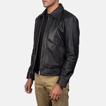 BlazeRider Leather Jacket – Inferno Black Edition