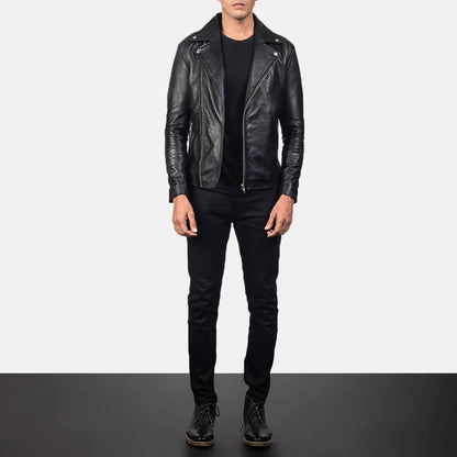 BlackRidge Moto Leather Jacket – Stealth Rider Edition