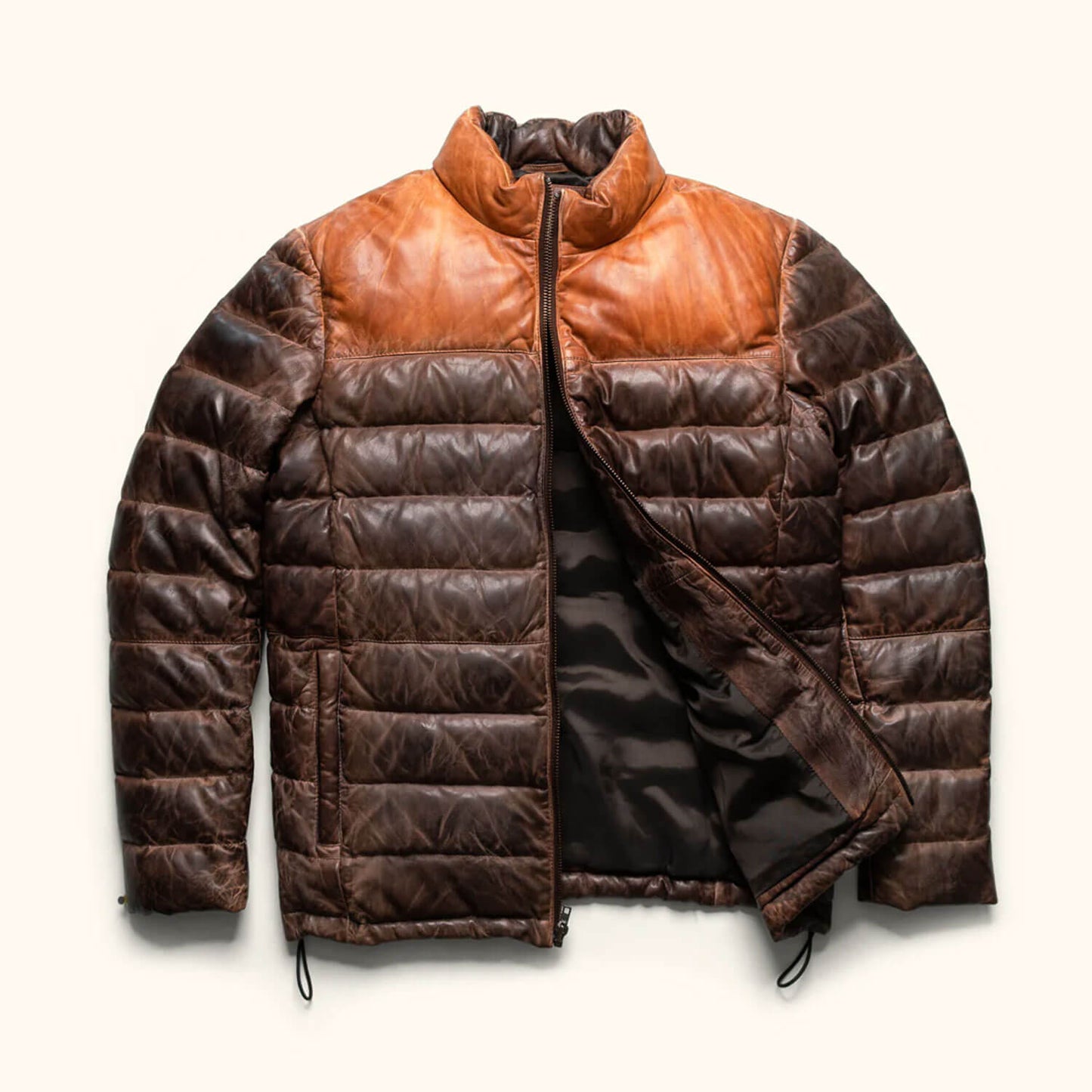 FrostForge Leather Down Jacket – Expedition Edition