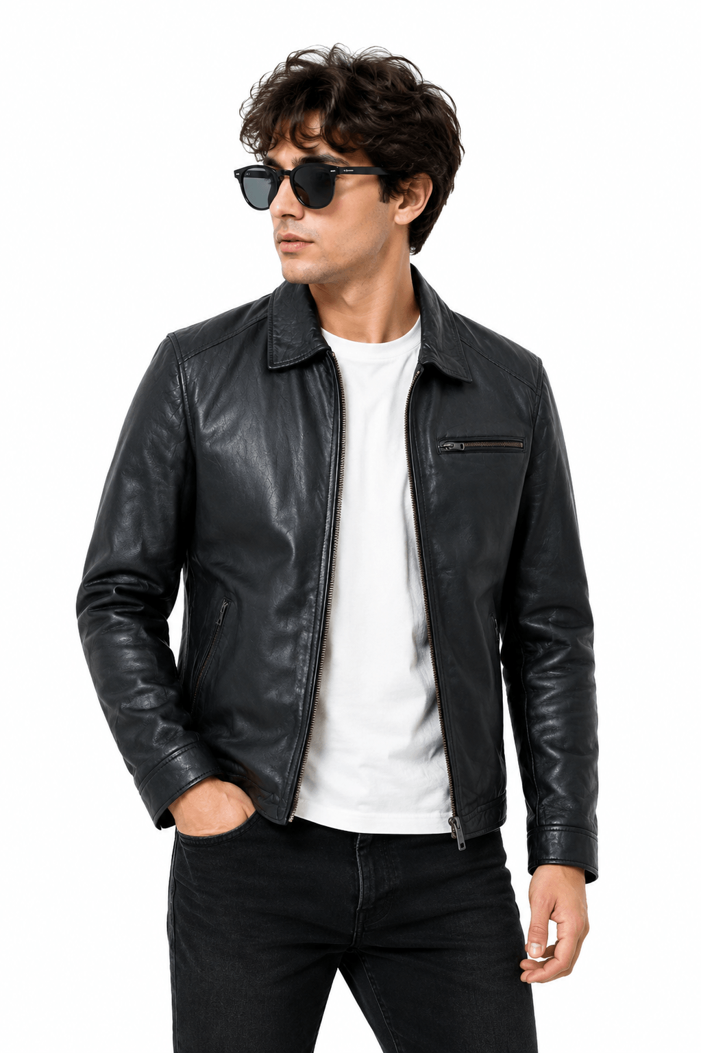 NightCruiser Black Leather Driving Jacket – Heritage Touring Edition