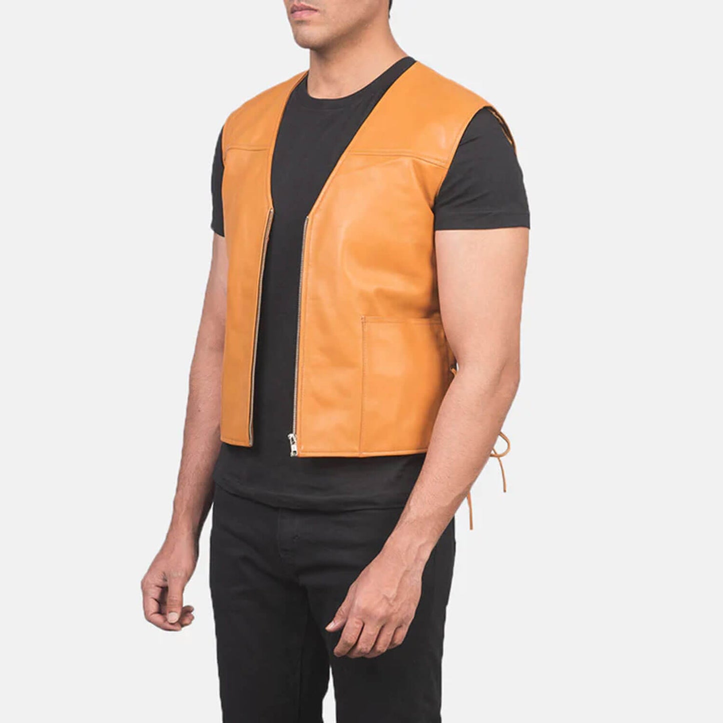 DesertForge Leather Vest – Tan Heritage Edition