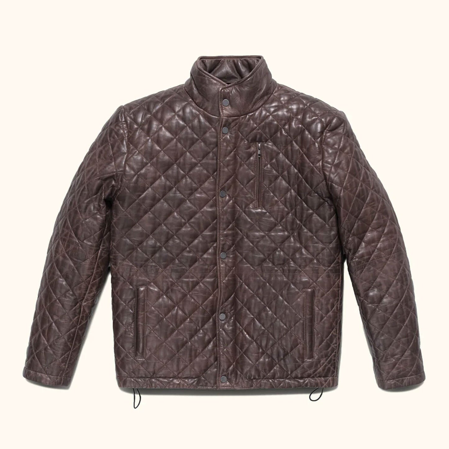 HighlandRidge Quilted Leather Jacket – Heritage Edition
