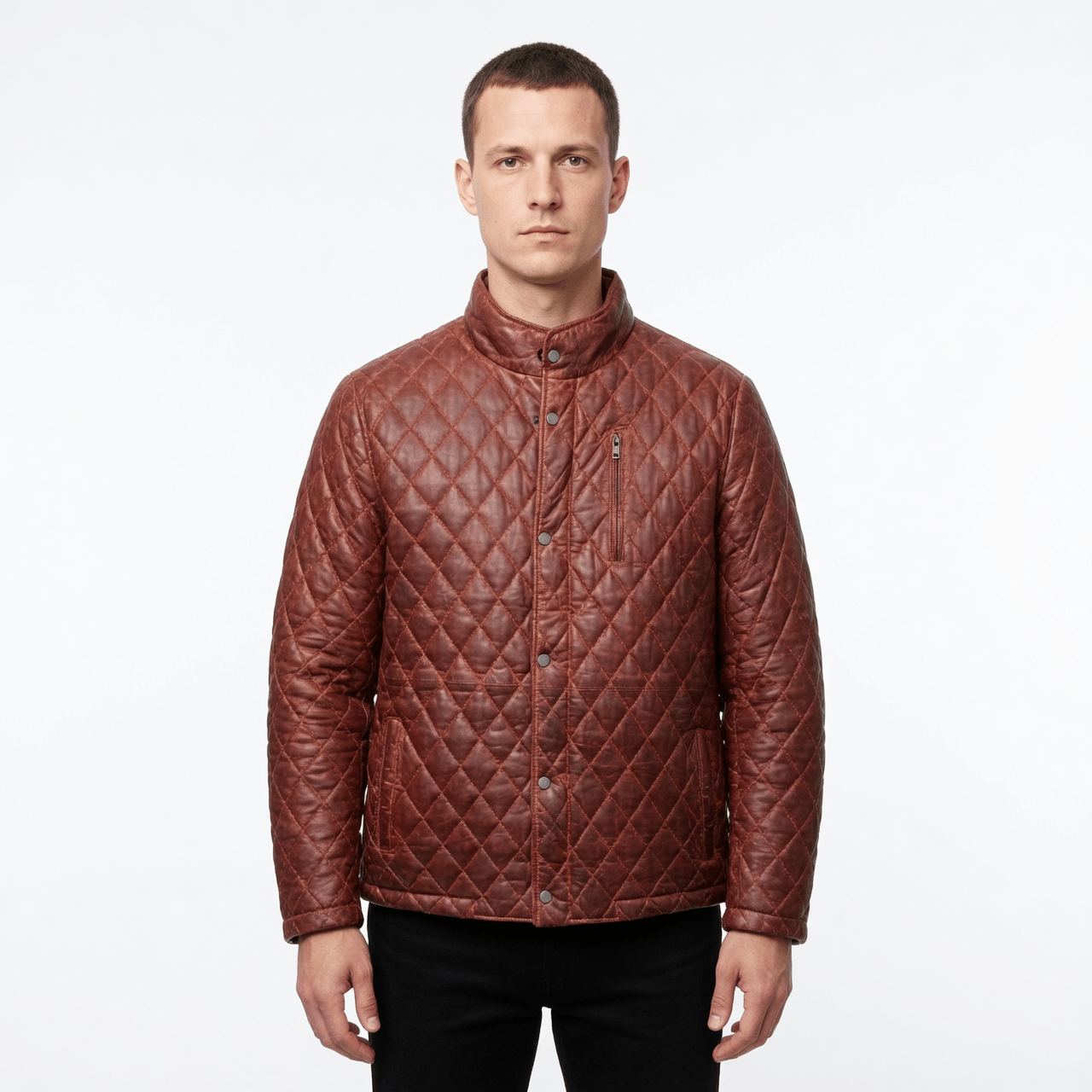 Oakridge Quilted Brown Leather Jacket – Heritage Edition