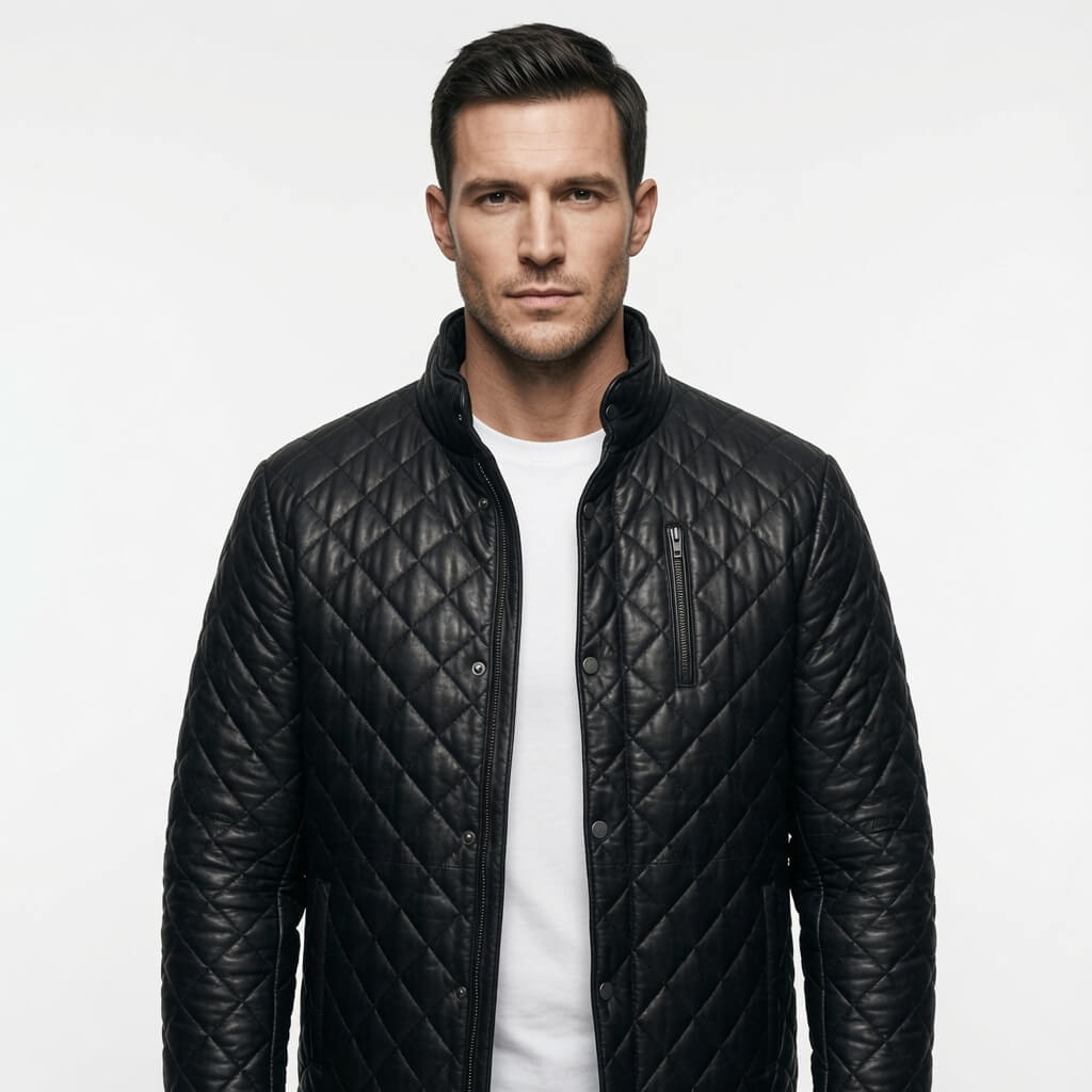 Blackstone Quilted Leather Jacket – Midnight Heritage Edition